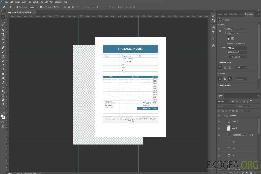 Facture Freelance gratuite template